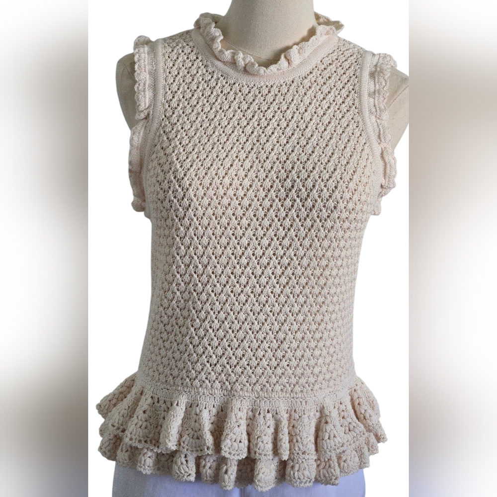 Christy Lynn Sadie Top Ivory ~NWT